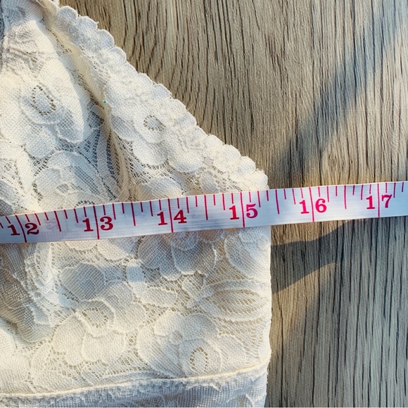 Free People Intimately Ivory Galloon Lace Racerback Bralette | Large - Picture 7 of 7